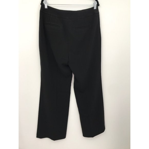 Talbots Stretch Trouser Dress Straight Leg Pant Black 12 - Picture 4 of 6